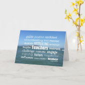 Carte Motivation de l'enseignant (Fleur jaune)