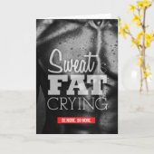 Carte Motivation de l'entraînement - La sueur est le Gra (Fleur jaune)