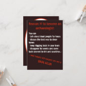 Carte Motivation du diable archéologue (Devant/Arrière en situation)