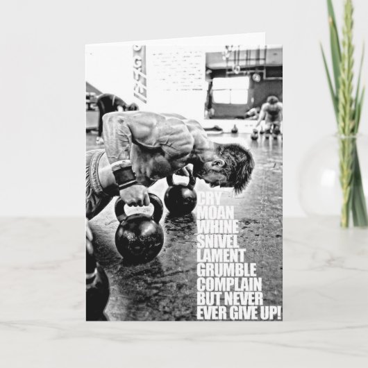 Carte Motivation gym (Devant)