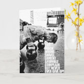 Carte Motivation gym (Fleur jaune)