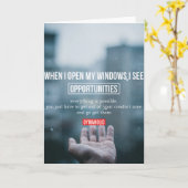 Carte Motivation gym (Fleur jaune)