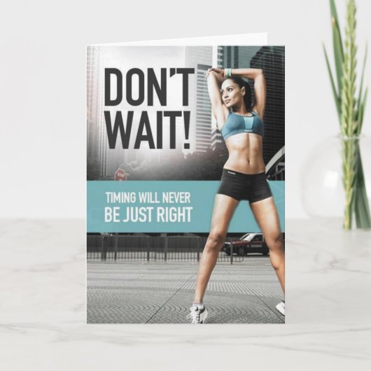Carte Motivation gym (Devant)