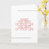 Carte Motivation, inspiration, mots de sagesse citent. (Fleur jaune)