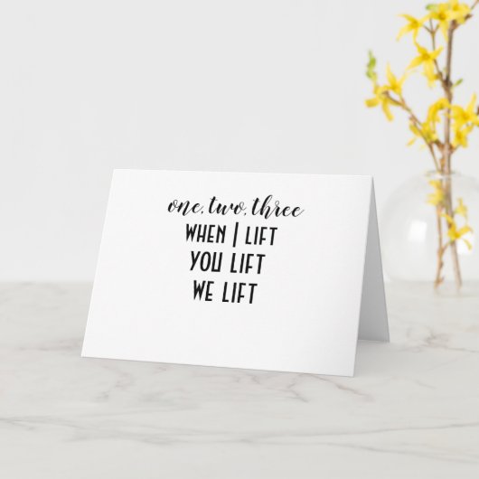 Carte motivation, lever aide rappel domaine médical (Fleur jaune)