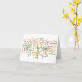 Carte Motivation Mots #2 pour une action positive (Fleur jaune)