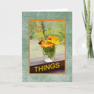 Carte Motivation Pensées pour Vous Fleurs personnalisée