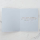 Carte Motivation Personnalisée Miroir main bleu argent (Intérieur)