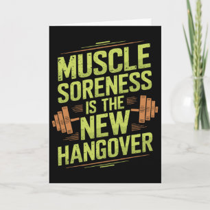 Carte Motivation pour l'entraînement de musculation et s