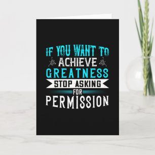 Carte Motivation - Si vous voulez la grandeur