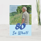 Carte Motivational Ajouter une photo Alors que 80e anniv (Devant)