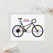 Carte Motivational Bike, Vélo, Cyclisme, Sport, Hobby (Devant/Arrière en situation)