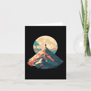 Carte Motivational Mountain Peak Design Escalade - Natur