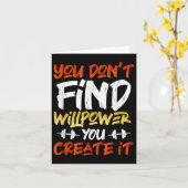 Carte Motivational Working Citation Willpower Graphique (Fleur jaune)