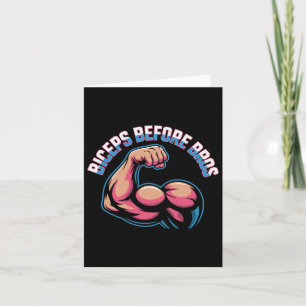 Carte Motivationnel Gymnase Humour Biceps Gains Biceps B