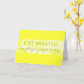 CARTE MOTIVATIONNEL NE FAIT QUE BRISER TOUT CE QUI VA SE (Fleur jaune)