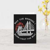 Carte Motivationnel - Puisse Les Ponts Brûler La Lumière (Fleur jaune)