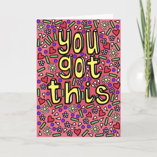 Carte Motivationnelle et Inspirative "You got this (Devant)