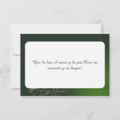 Carte Motivo navideño verde con arbol de navidad. (Dos)