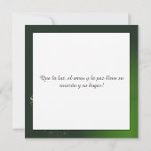 Carte Motivo navideño verde con arbol de navidad. (Dos)