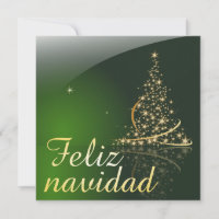 Motivo navideño verde con arbol de navidad. V2,0