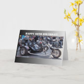Carte Moto 60e anniversaire (Fleur jaune)