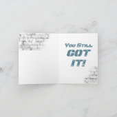 Carte Moto 'Anniversaire 32nf Toujours Compris (Intérieur)