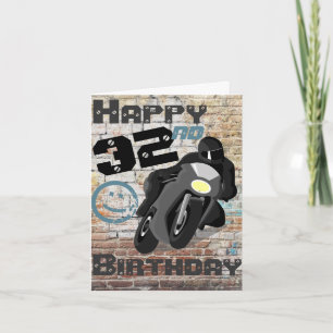Carte Moto 'Anniversaire 32nf Toujours Compris