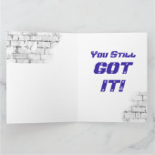 Carte Moto 'Anniversaire 58e toujours compris (Intérieur)