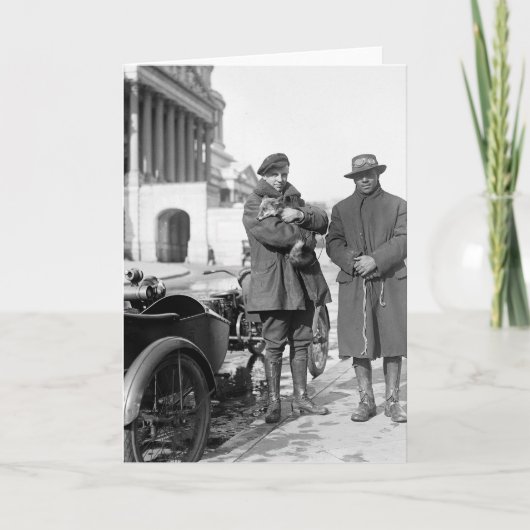 Carte Moto avec Sidecar, 1918 (Devant)