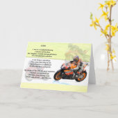 Carte Moto Design - Son poème (Fleur jaune)
