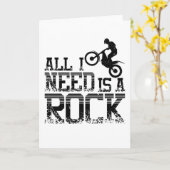 Carte Moto d'essai Rock (Fleur jaune)