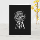 Carte Moto en chef indien (Fleur jaune)