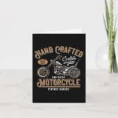 Carte Moto fabriquée à la main (Devant)