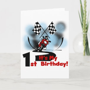 Carte Moto Racing 1er Anniversaire Tshirts et cadeaux