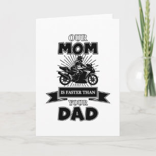 Carte Moto Vélo Vélo Drôle Idée cadeau Vintage