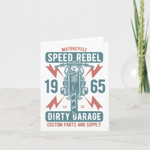 Carte Moto Vintage Speed Rebel 1965