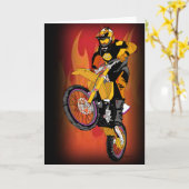 Carte Motocross 403 (Fleur jaune)