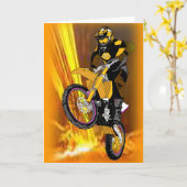Carte Motocross 404 (Fleur jaune)