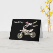 Carte motocross aérien #4 (Fleur jaune)