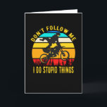 Carte Motocross drôle Motorcycle Dirt Bike<br><div class="desc">VTT et moto sont votre mode de vie. En tant que motard,  vous aimez la route et l'essence. Un cadeau parfait pour les motocyclistes et les amateurs de sport automobile. Pour les crossers et les motocross obsédés.</div>