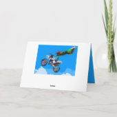 Carte Motocross Motorcycle Course Anniversaire (Dos)