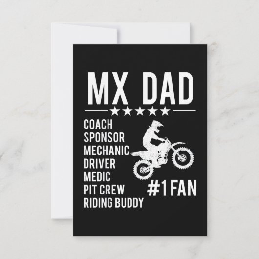 Carte Motocross MX Papa (Devant)