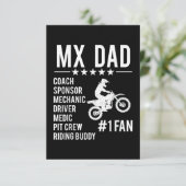 Carte Motocross MX Papa (Debout devant)