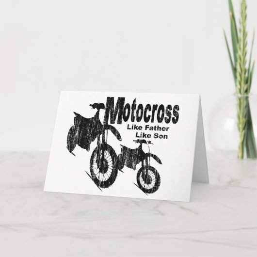 Carte Motocross père/fils (Devant)