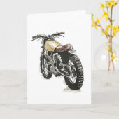 Carte Motocyclette à l'encre III (Fleur jaune)