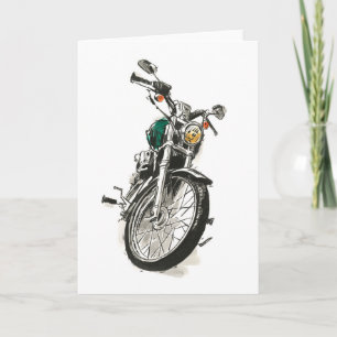 Carte Motocyclette en encre I