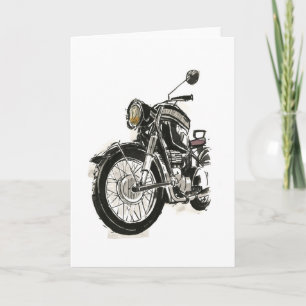 Carte Motocyclette en encre IV