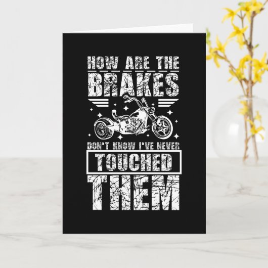 Carte Motocyclette Trike (Fleur jaune)