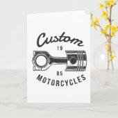 Carte Motocyclettes personnalisées (Fleur jaune)
